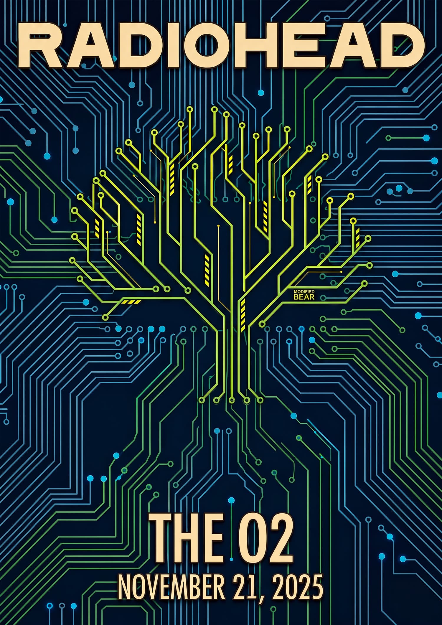 Radiohead — The O2, November 2025. Circuit Board edition.